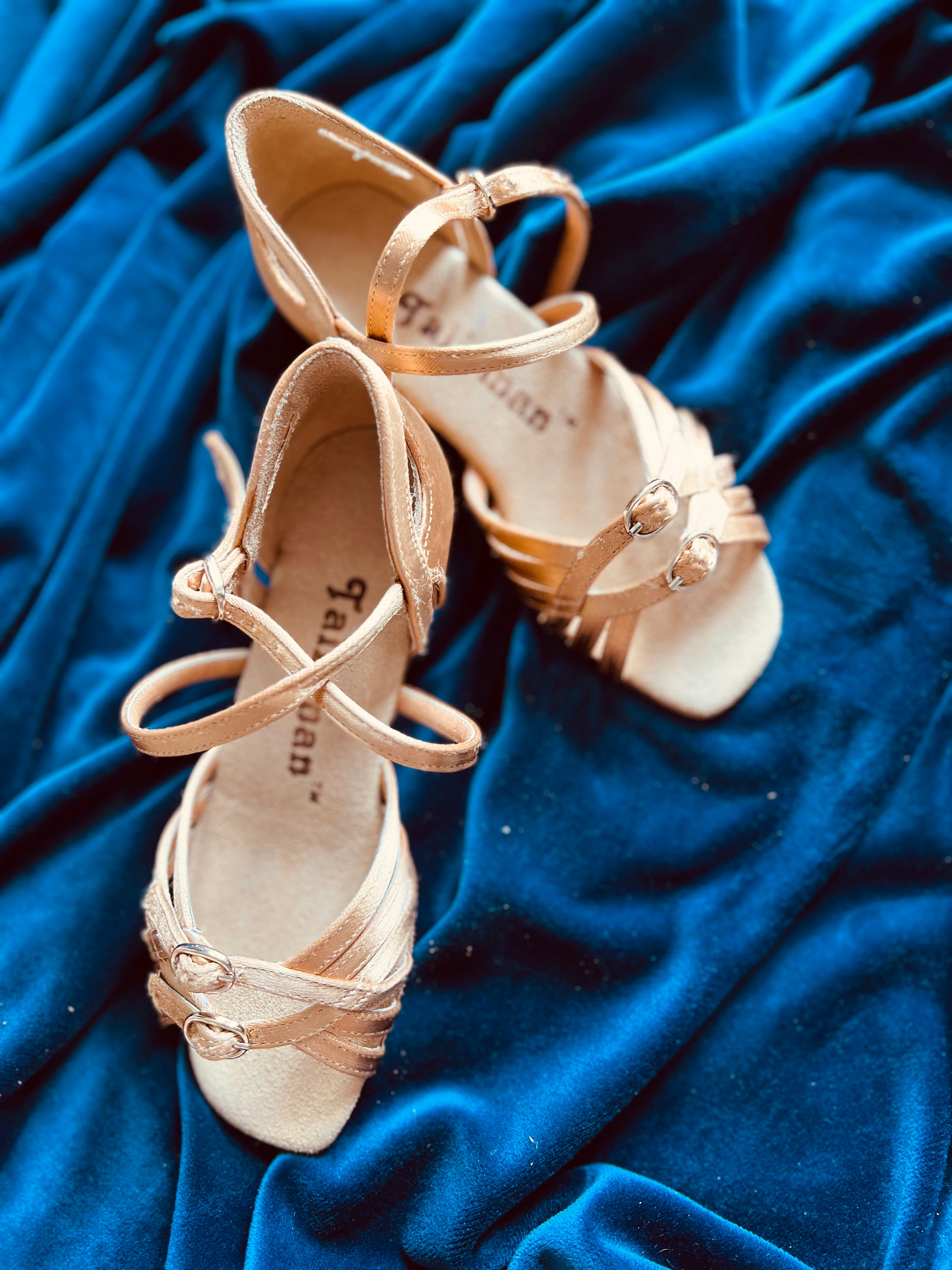 Satin children's shoes