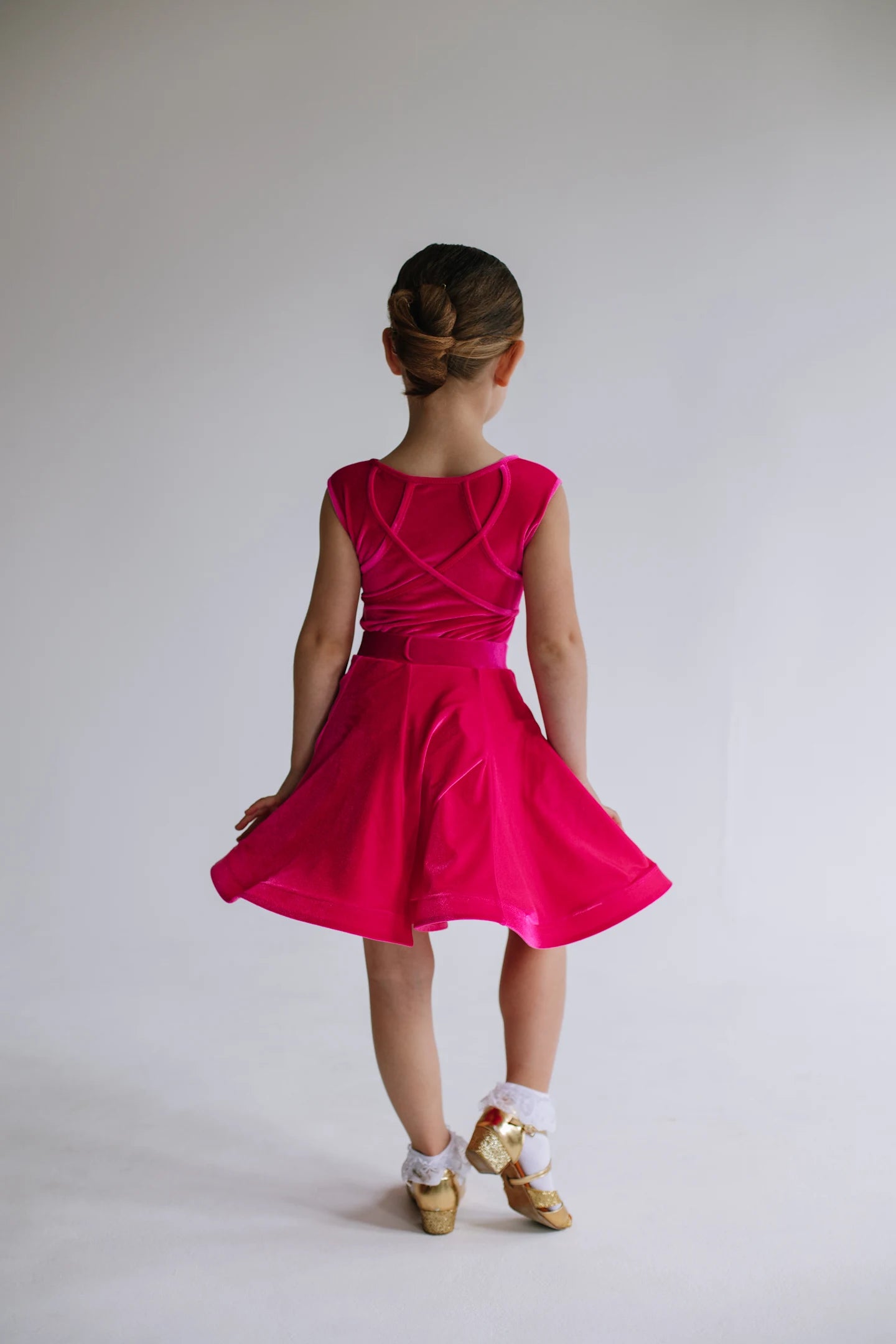 Kinder Latein Tanzkleid „Fuchsia Grace“ – Pink